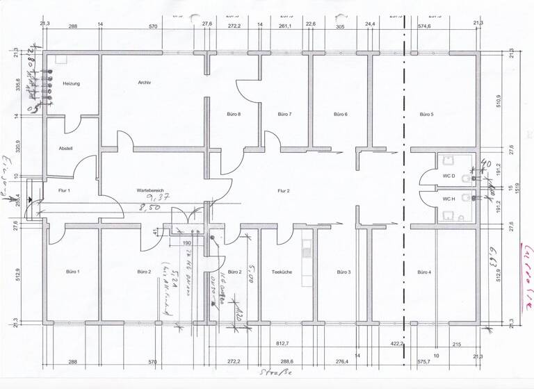 Büro zur Miete 2.000 € 12 Zimmer 323,2 m² Bürofläche Heinrich Seidel Straße 2 Waren Waren (Müritz) 17192