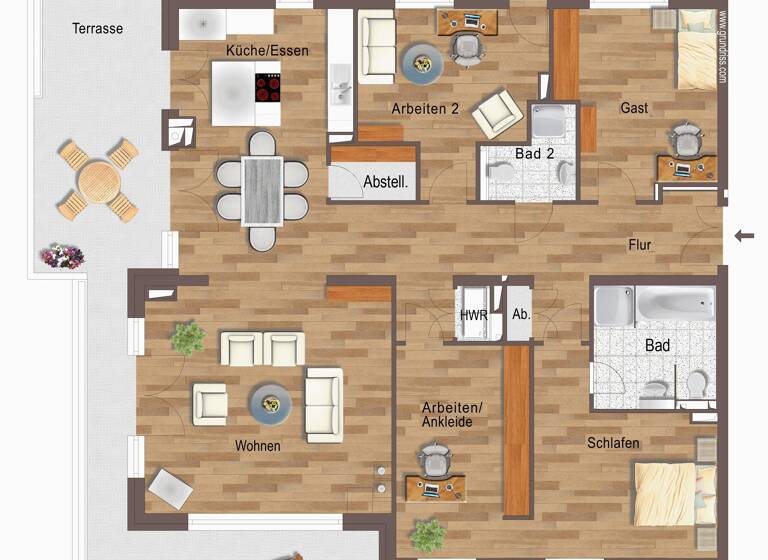 Penthouse zum Kauf 1.398.000 € 5 Zimmer 184 m²<br/>Wohnfläche Zentrum-Süd Leipzig 04107