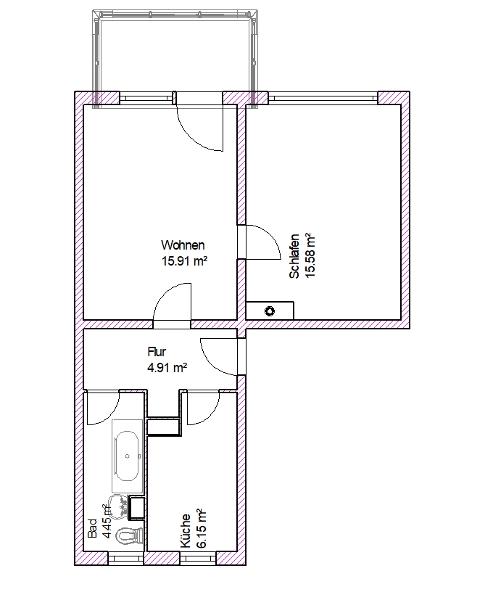 Wohnung zur Miete 343 € 2 Zimmer 48,9 m²<br/>Wohnfläche 4.<br/>Geschoss 01.02.2025<br/>Verfügbarkeit Albert-Vater-Straße 95 Olvenstedter Platz Magdeburg 39108