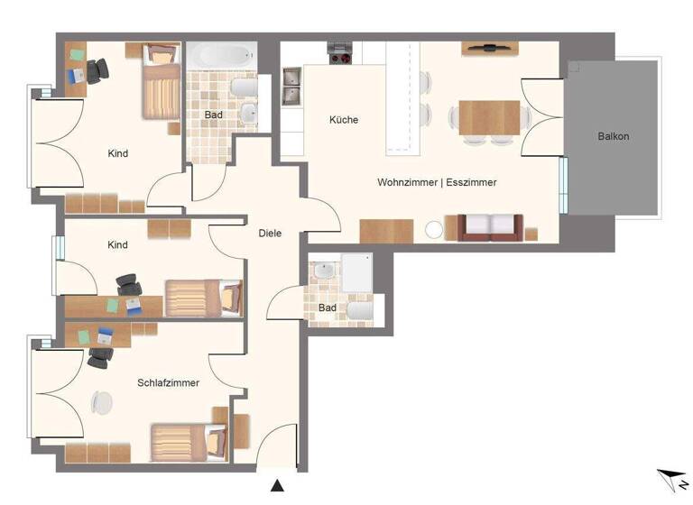 Wohnung zum Kauf 525.000 € 4 Zimmer 101,1 m² 3. Geschoss frei ab 01.05.2026 Aachen 52072