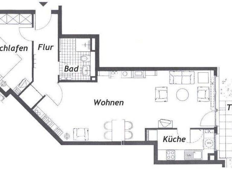 Wohnung zur Miete 618 € 2 Zimmer 68,3 m² EG Kastanienring 11 Mölkau Leipzig 04316