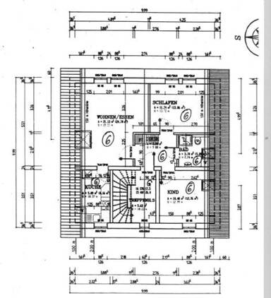 Wohnung zur Miete 375 € 3 Zimmer 59 m² 2. Geschoss Merseburg Merseburg 06217