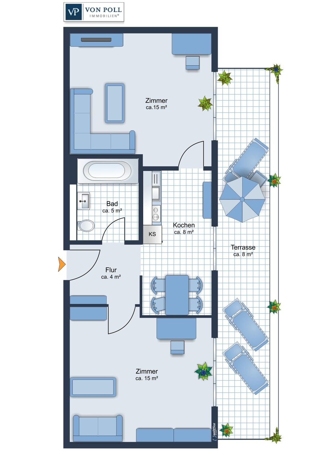 Studio zum Kauf 169.000 € 2 Zimmer 55,6 m²<br/>Wohnfläche 4.<br/>Geschoss Idstein Idstein 65510