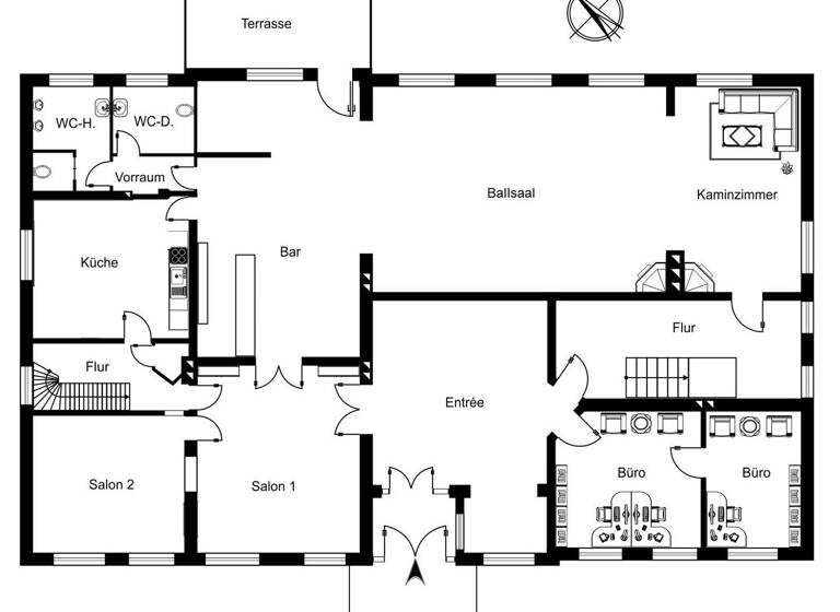 Haus zum Kauf 980.000 € 20 Zimmer 650 m² 9.262 m² Grundstück Hof 2 Altenhagen Kröpelin 18236