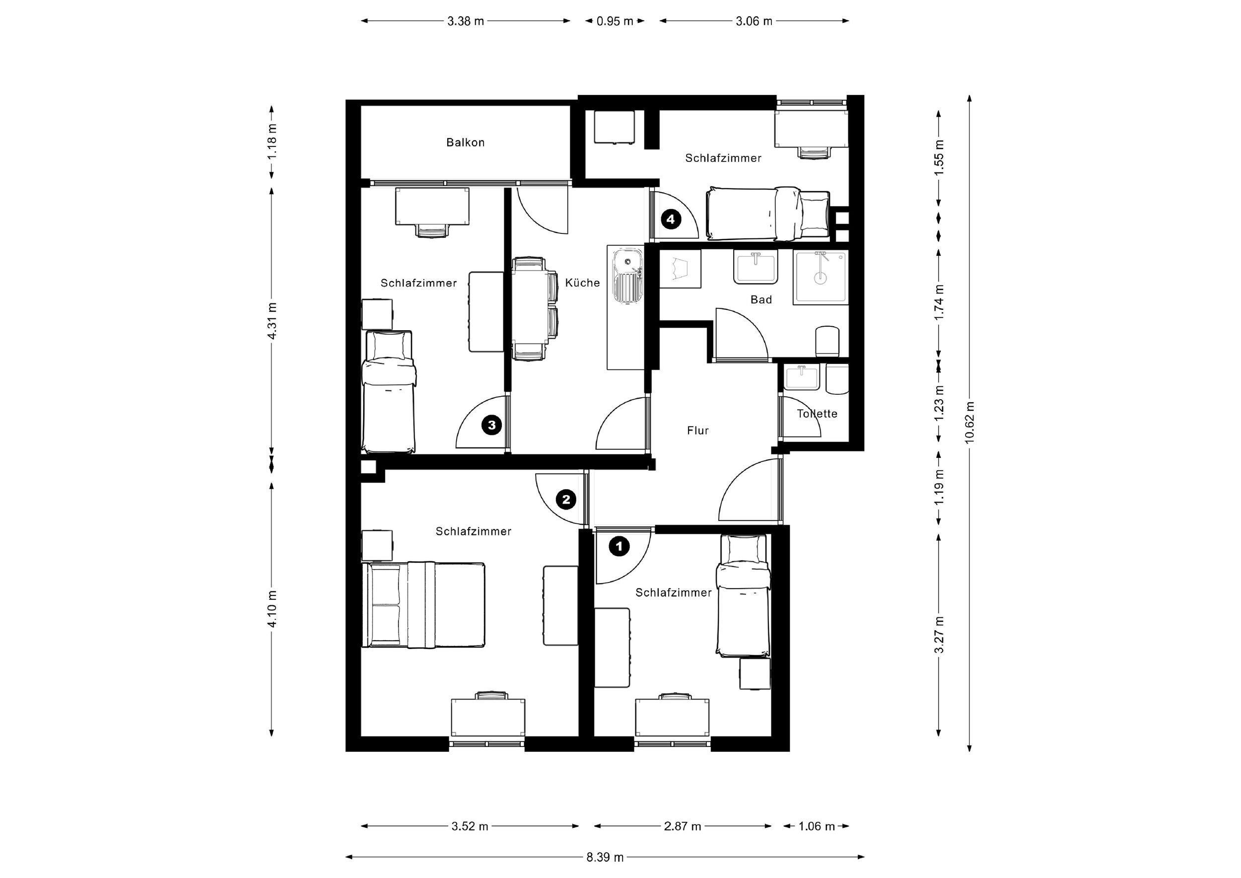 Wohnung zur Miete 490 € 1 Zimmer 15 m²<br/>Wohnfläche 3.<br/>Geschoss ab sofort<br/>Verfügbarkeit Albert-Blank-Straße 28 Sindlingen Frankfurt am Main 65931