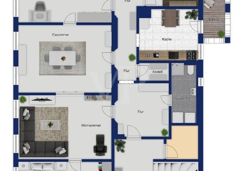 Wohnung zum Kauf 598.000 € 5 Zimmer 149 m² 3. Geschoss Innenstadt Fürth 90762