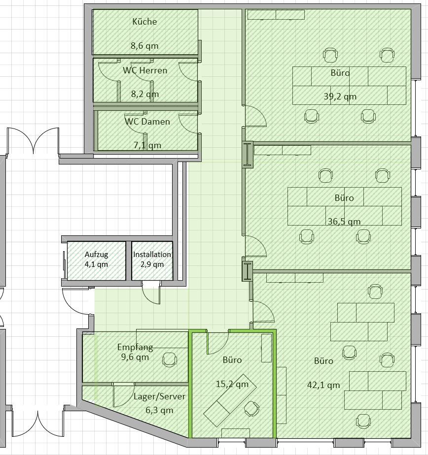 Bürofläche zur Miete provisionsfrei 14,30 € 4 Zimmer 218 m²<br/>Bürofläche Allee am Röthelheimpark 45 Röthelheimpark Erlangen 91052