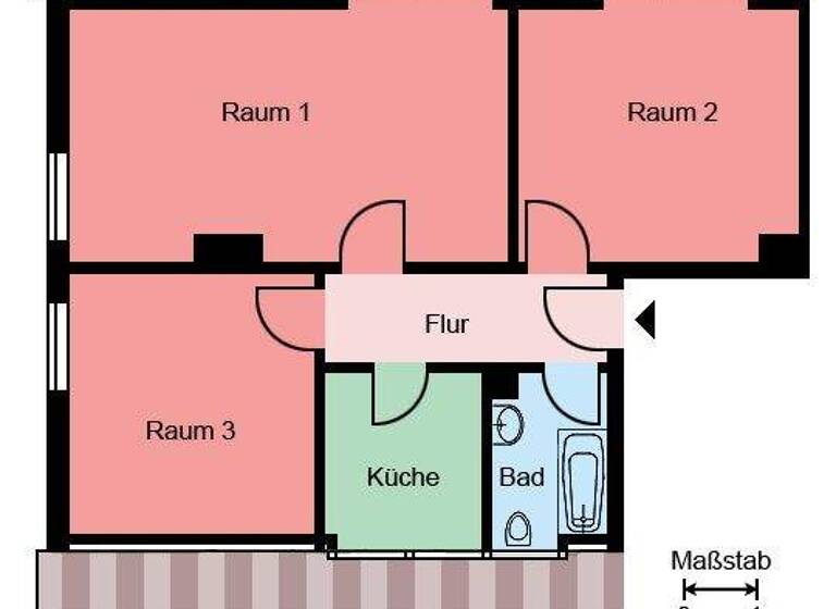 Wohnung zur Miete 419 € 3 Zimmer 57 m² 2. Geschoss Am Puddelhammer 10 Mitte Menden 58706