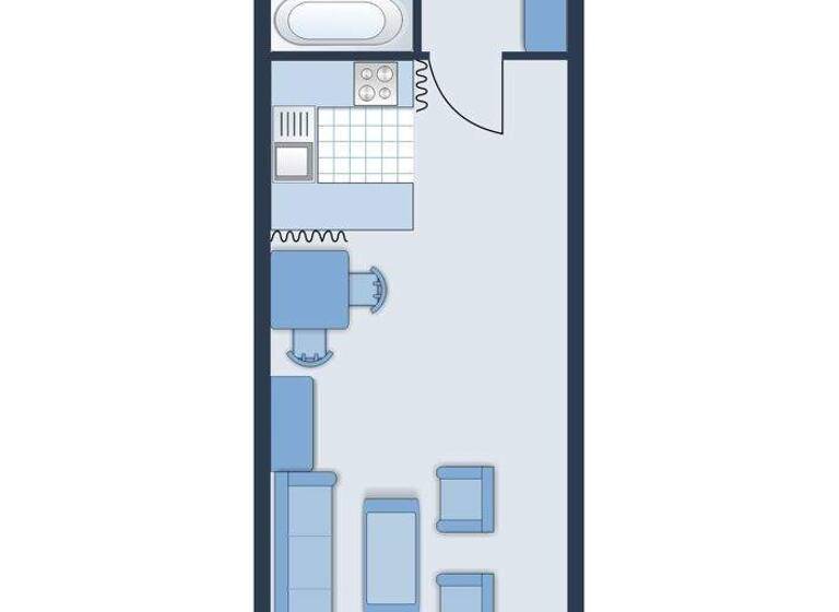 Studio zum Kauf 59.000 € 1 Zimmer 40 m² 14. Geschoss Altstadt Gelsenkirchen 45879