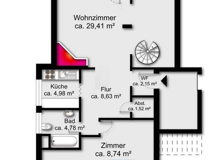 Wohnung zum Kauf 129.000 € 2 Zimmer 63 m² Rönnebeck Bremen / Rönnebeck 28777