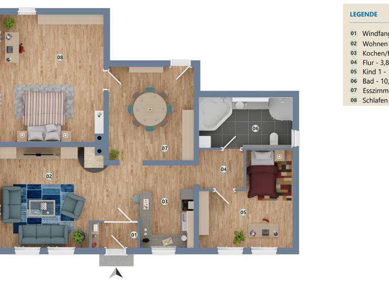 Wohnung zum Kauf 228.000 € 3,5 Zimmer 114 m²<br/>Wohnfläche Erisdorf Ertingen 88521