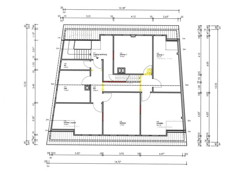Studio zur Miete 710 € 4 Zimmer 78 m²<br/>Wohnfläche 3.<br/>Geschoss 01.07.2025<br/>Verfügbarkeit Freudenstadt Freudenstadt 72250