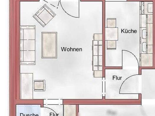 Wohnung zur Miete 390 € 1 Zimmer 31 m² Geschoss -1/2 frei ab sofort Petersberg 66989