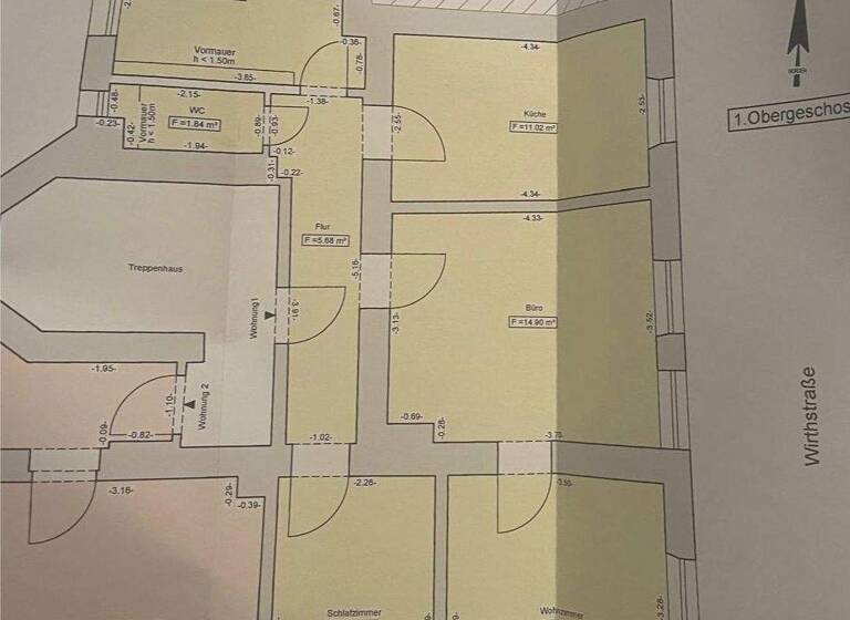 Wohnung zur Miete 875 € 3 Zimmer 66 m² 1. Geschoss frei ab 15.03.2026 Lichtenhof Nürnberg 90459