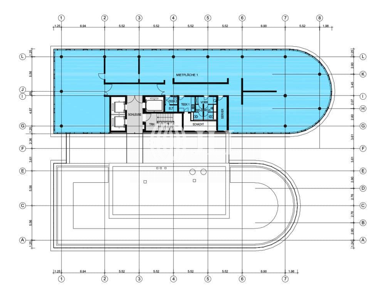 Bürofläche zur Miete provisionsfrei 26,50 € 524,3 m² Bürofläche teilbar ab 524 m² Hafen Düsseldorf 40221
