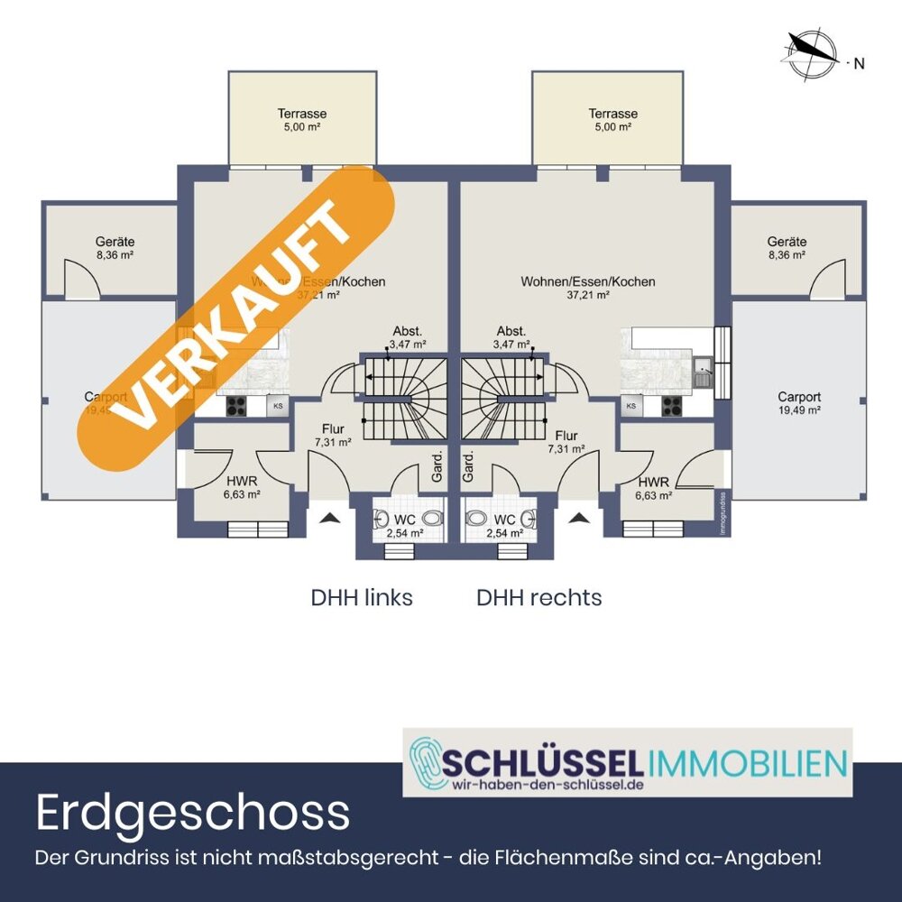 Doppelhaushälfte zum Kauf 375.000 € 4 Zimmer 110 m²<br/>Wohnfläche 400 m²<br/>Grundstück ab sofort<br/>Verfügbarkeit Wildeshausen 27793