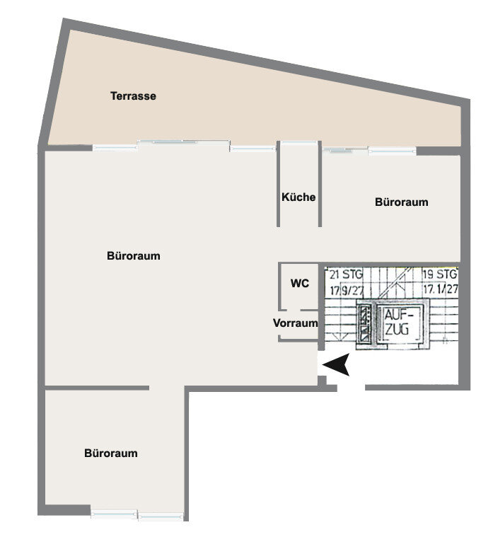 Bürogebäude zur Miete 1.300 € 3 Zimmer 105 m²<br/>Bürofläche Wahllokal 61 Siegburg 53721