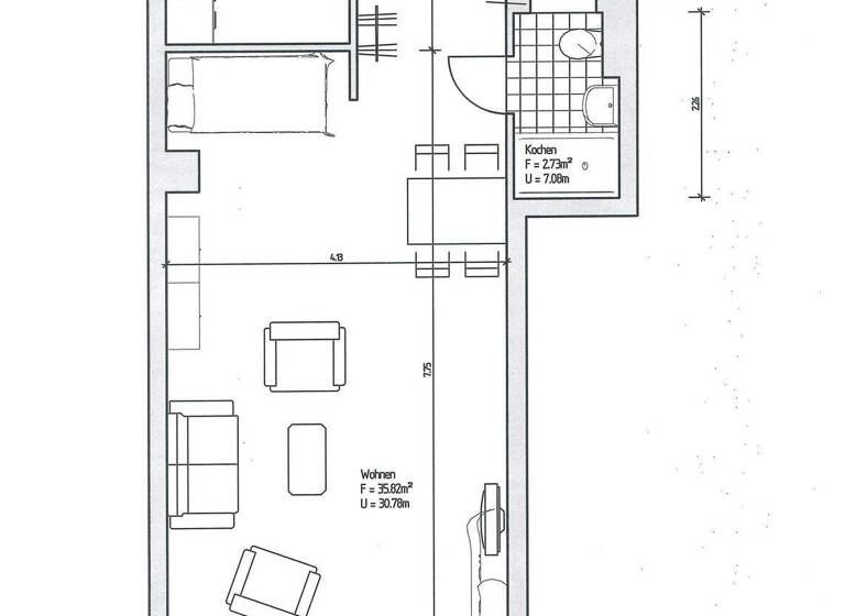 Studio zur Miete 445 € 1 Zimmer 44,5 m² 1. Geschoss frei ab 01.07.2026 Weißenburger Str. 33 Geestemünde Bremerhaven 27570