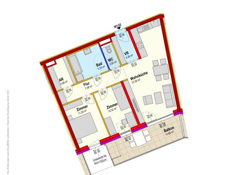 Wohnung zur Miete 729 € 3 Zimmer 74,6 m² 2. Geschoss frei ab 30.06.2026 Reinsberg 3264