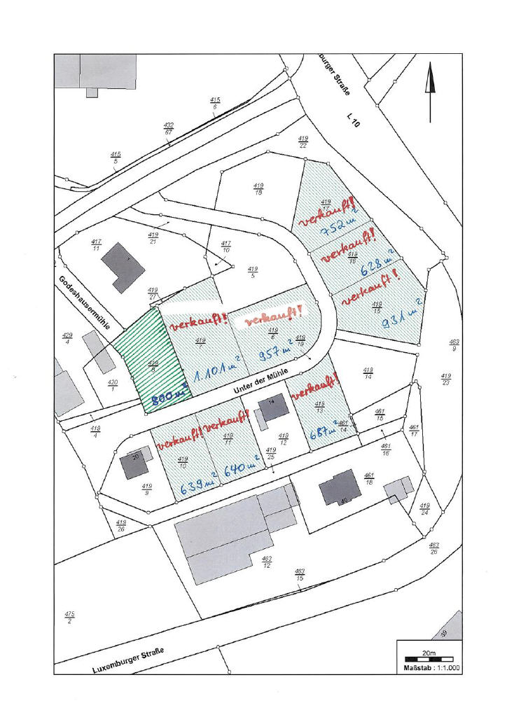 Grundstück zum Kauf 53.600 € 800 m²<br/>Grundstück Waxweiler 54649