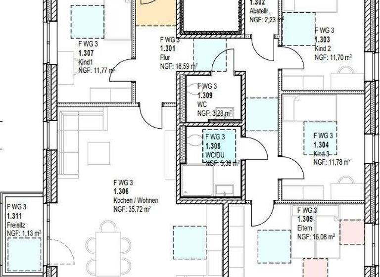 Wohnung zur Miete - Erstbezug 1.450 € 5 Zimmer 116 m² 1. Geschoss frei ab 01.05.2026 Büren Lotte 49504