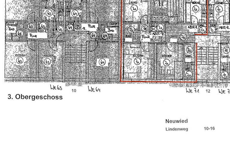 Wohnung zum Kauf provisionsfrei 209.900 € 4 Zimmer 88,2 m² 3. Geschoss Lindenweg 12 Neuwied 56564
