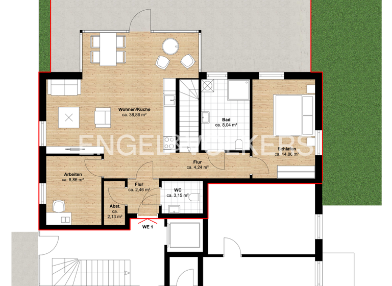 Wohnung zum Kauf 845.000 € 4 Zimmer 135 m² Hiltrup Münster 48165