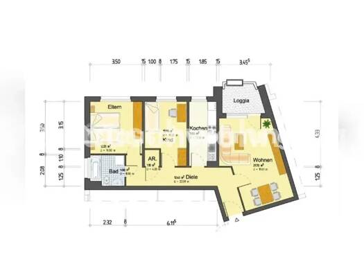 Wohnung zur Miete Tauschwohnung 800 € 3 Zimmer 70 m² 1. Geschoss Gievenbeck West 48161