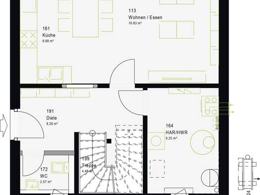 Haus zum Kauf provisionsfrei 291.999 € 4 Zimmer 99 m² 400 m² Grundstück Kaßberg Kapellenberg 09126