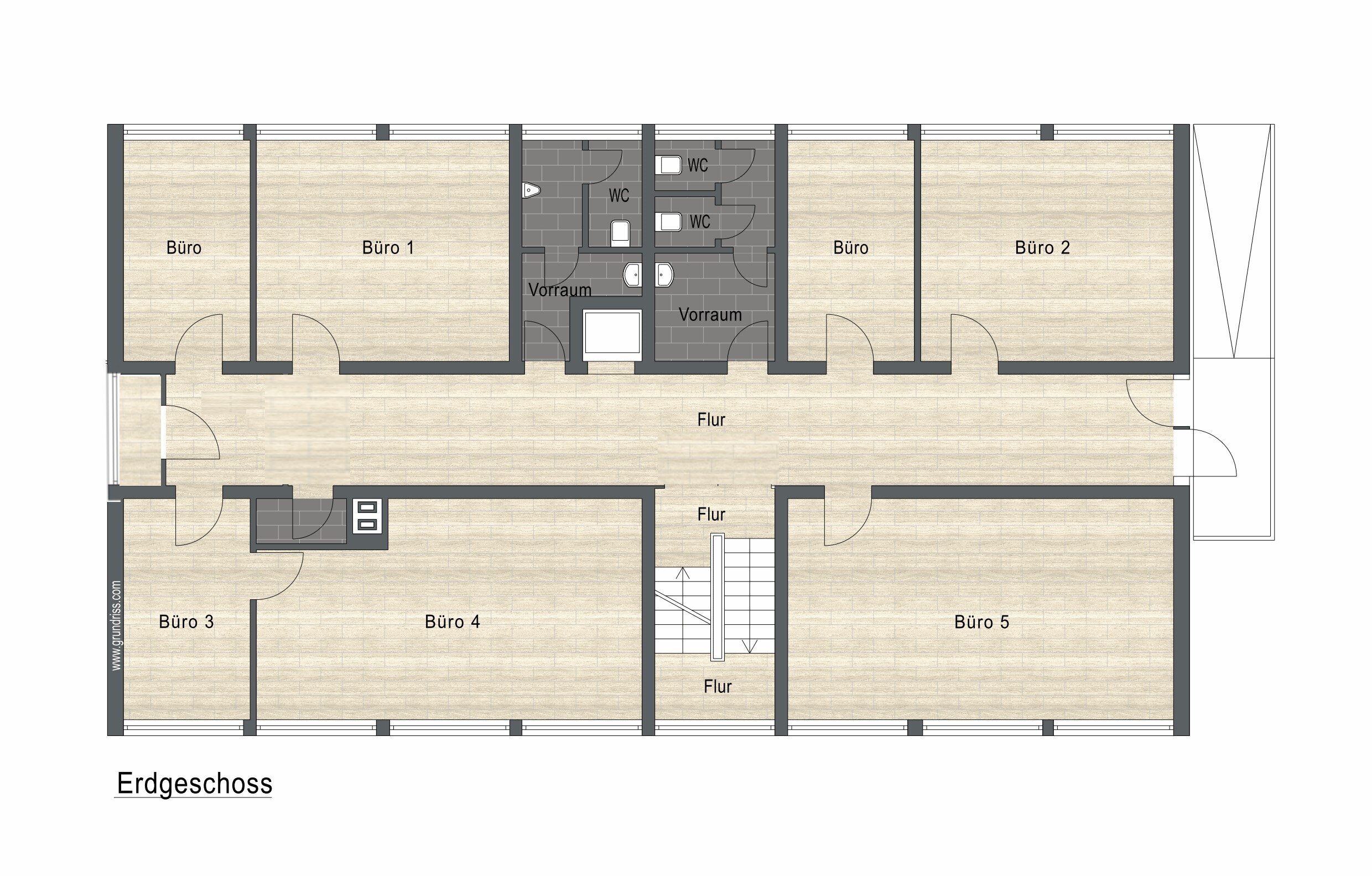 Bürogebäude zum Kauf 500.000 € 15 Zimmer 427 m²<br/>Bürofläche Chemnitzer Str. 41 Statistischer Bezirk 16 Hamm 59067