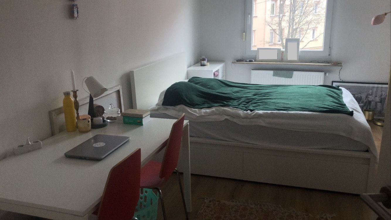 Wohnung zur Miete 325 € 1 Zimmer 14 m²<br/>Wohnfläche 2.<br/>Geschoss ab sofort<br/>Verfügbarkeit Galvanistraße 12 Gugelstraße Nürnberg 90459