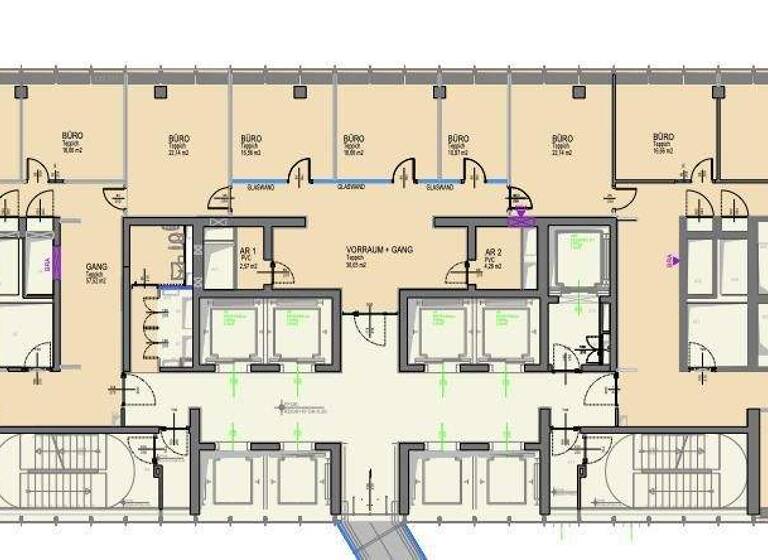 Bürofläche zur Miete 5.586 € 399 m² Bürofläche Wien 1100