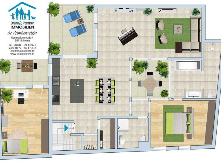 Loft zur Miete 2.150 € 4 Zimmer 167 m² Nierstein 55283