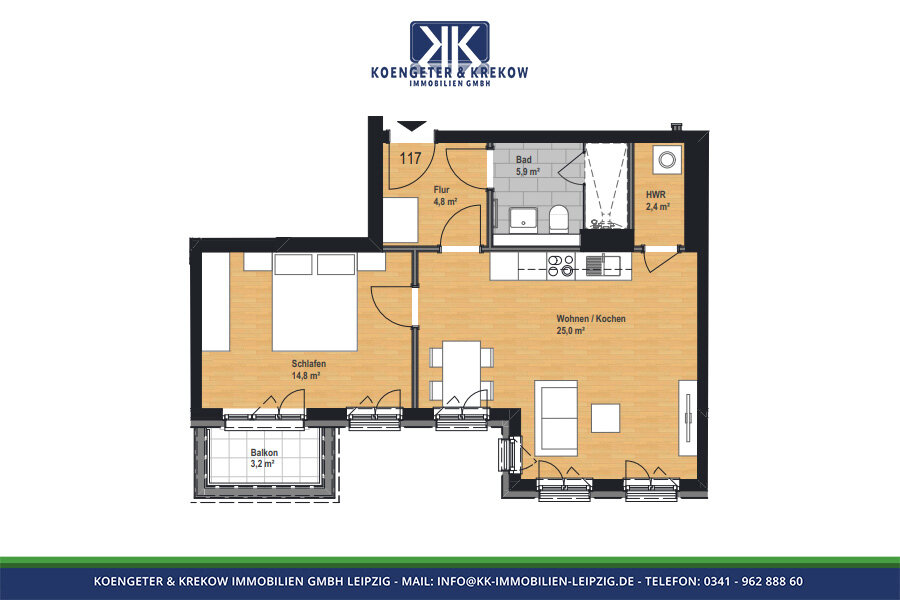 Wohnung zur Miete 786 € 2 Zimmer 56,1 m²<br/>Wohnfläche 4.<br/>Geschoss Prager Straße 109 Reudnitz-Thonberg Leipzig 04317