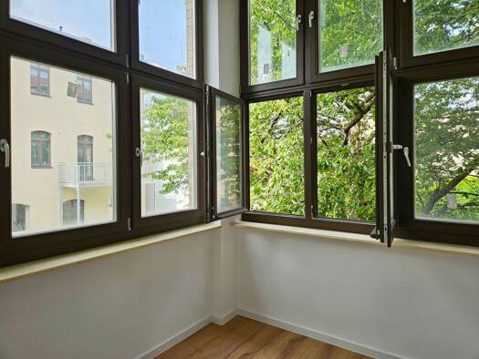 Wohnung zur Miete - Erstbezug 1.468 € 3 Zimmer 108,7 m² Geschoss 1/4 frei ab 01.12.2026 August-Bebel-Straße 24 Innenstadt Halle (Saale) 06108