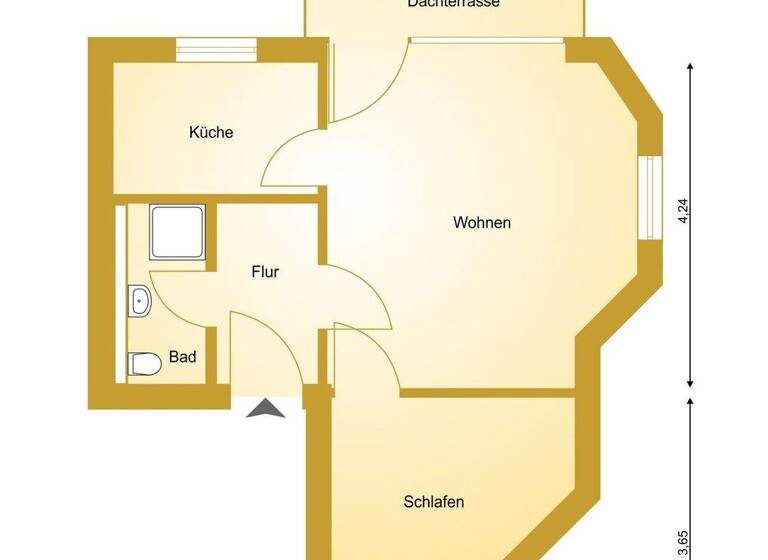 Wohnung zum Kauf 249.000 € 1,5 Zimmer 39 m² Travemünde Lübeck / Travemünde 23570