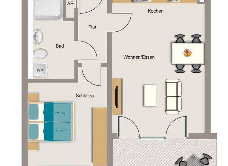 Wohnung zur Miete - Erstbezug 714 € 2 Zimmer 53,8 m² 1. Geschoss frei ab 01.10.2026 Hertha-Hoffmann-Straße 6 Mitte Dortmund 44135