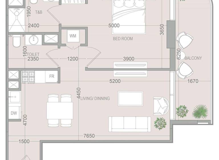Wohnung zum Kauf provisionsfrei 257.692 € 2 Zimmer 73 m² Dubai 00000