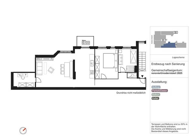 Wohnung zum Kauf 679.000 € 2 Zimmer 90,3 m² 4. Geschoss frei ab sofort Eislebener Str. 3 Charlottenburg Berlin 10789