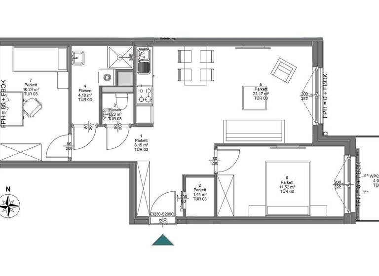 Wohnung zum Kauf - Erstbezug 329.000 € 3 Zimmer 58,9 m² 1. Geschoss frei ab sofort Wien,Liesing 1230