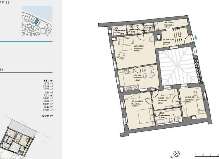 Wohnung zur Miete 1.591 € 4 Zimmer 101 m² Salzburg 5020