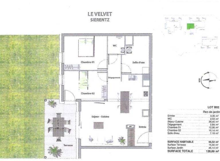 Wohnung zum Kauf provisionsfrei 250.000 € 2 Zimmer 66,5 m² Sierentz 68510
