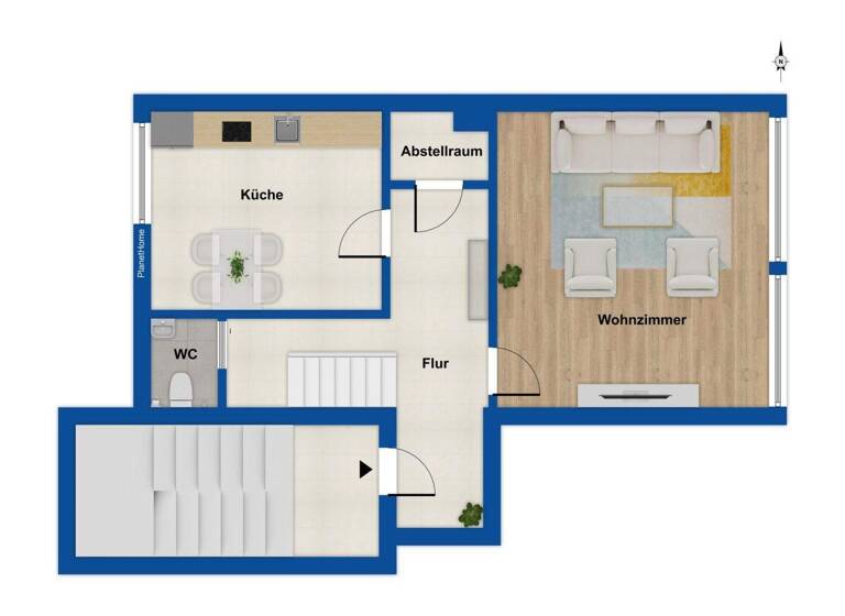 Wohnung zum Kauf 169.000 € 4 Zimmer 108,8 m² 1. Geschoss Marxloh Duisburg 47169