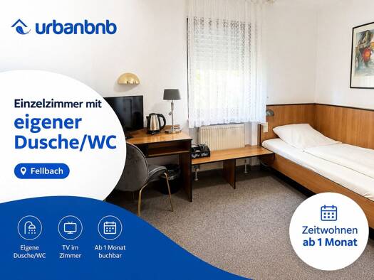 WG-Zimmer zur Miete auf Zeit 620 € 12 m² frei ab sofort Hofener Straße Oeffingen Fellbach 70736