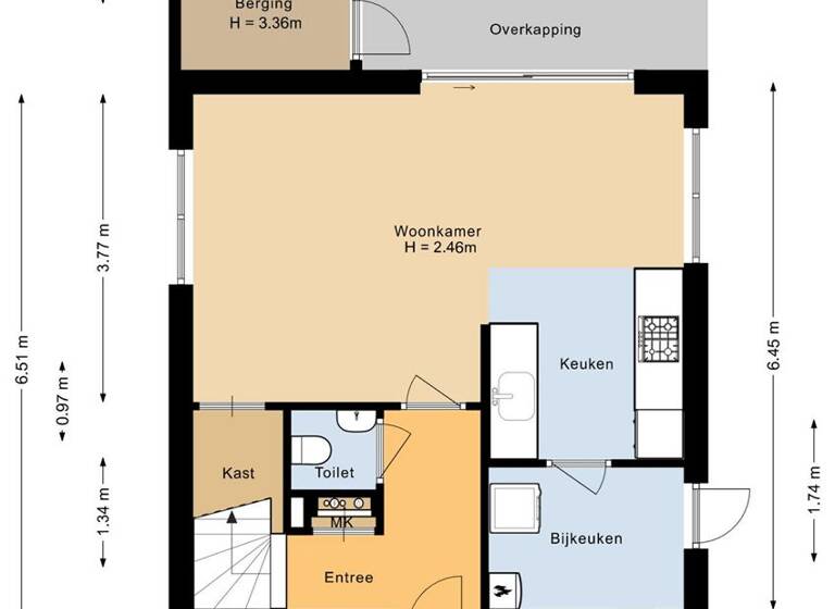 Einfamilienhaus zum Kauf provisionsfrei 395.000 € 3 Zimmer 70 m² 309 m² Grundstück Zeedijk 24 Nieuwvliet 4504PN