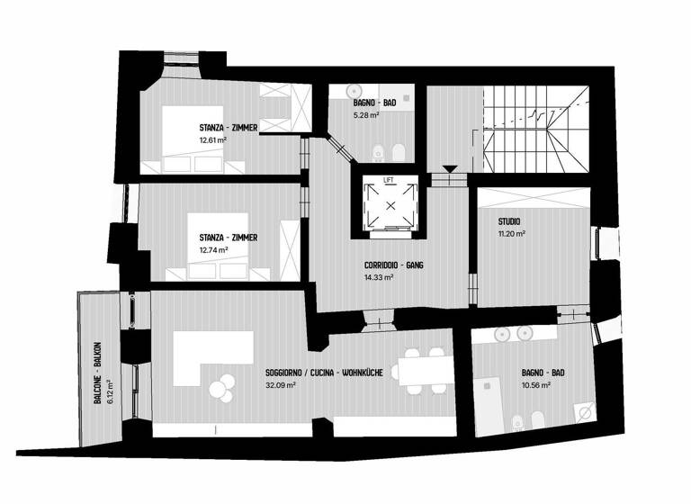 Studio zum Kauf - Erstbezug 550.000 € 4 Zimmer 127 m² Eppan