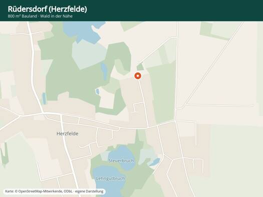 Grundstück zum Kauf 149.950 € 800 m² Grundstück Herzfelde Rüdersdorf bei Berlin 15378