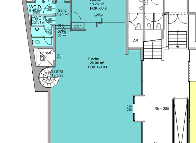 Verkaufsfläche zur Miete 1.347 € 176,1 m² Verkaufsfläche Bregenz 6900