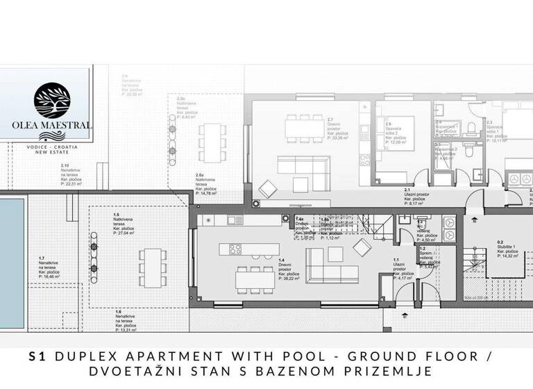 Wohnung zum Kauf 499.000 € 4 Zimmer Vodice 22211