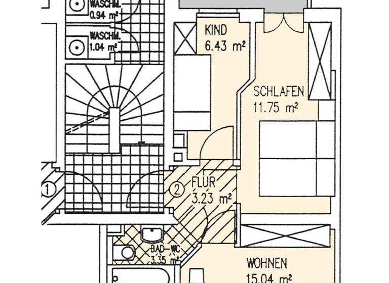 Wohnung zum Kauf 50.000 € 3 Zimmer 48 m²<br/>Wohnfläche 1.<br/>Geschoss Leipziger Straße 50 Innenstadt Zwickau 08056